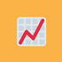 Emoji Graph mit positivem Verlauf
