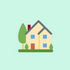 Emoji Haus mit Baum