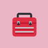 Emoji Roter Werkzeugkoffer